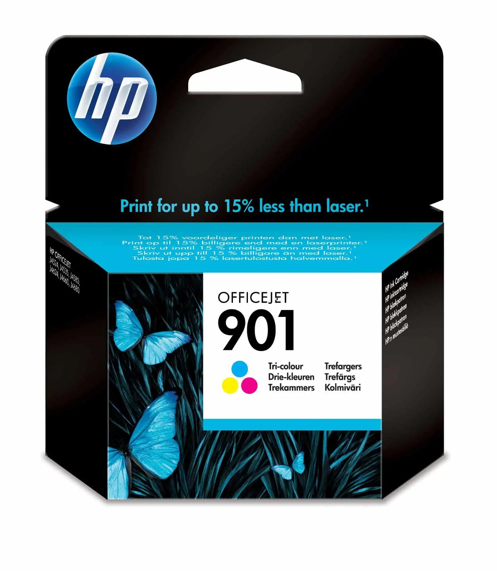 HP 901 trois couleurs – Cartouche d’encre HP d’origine (CC656AE) Connecto.ma